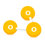 Ozone atomic structure